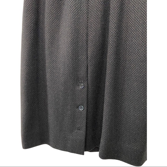 Vintage Soft Wool Blend Lined Skirt A-line w/ Back Button Slit by Graham & Gunn - Picture 11 of 13
